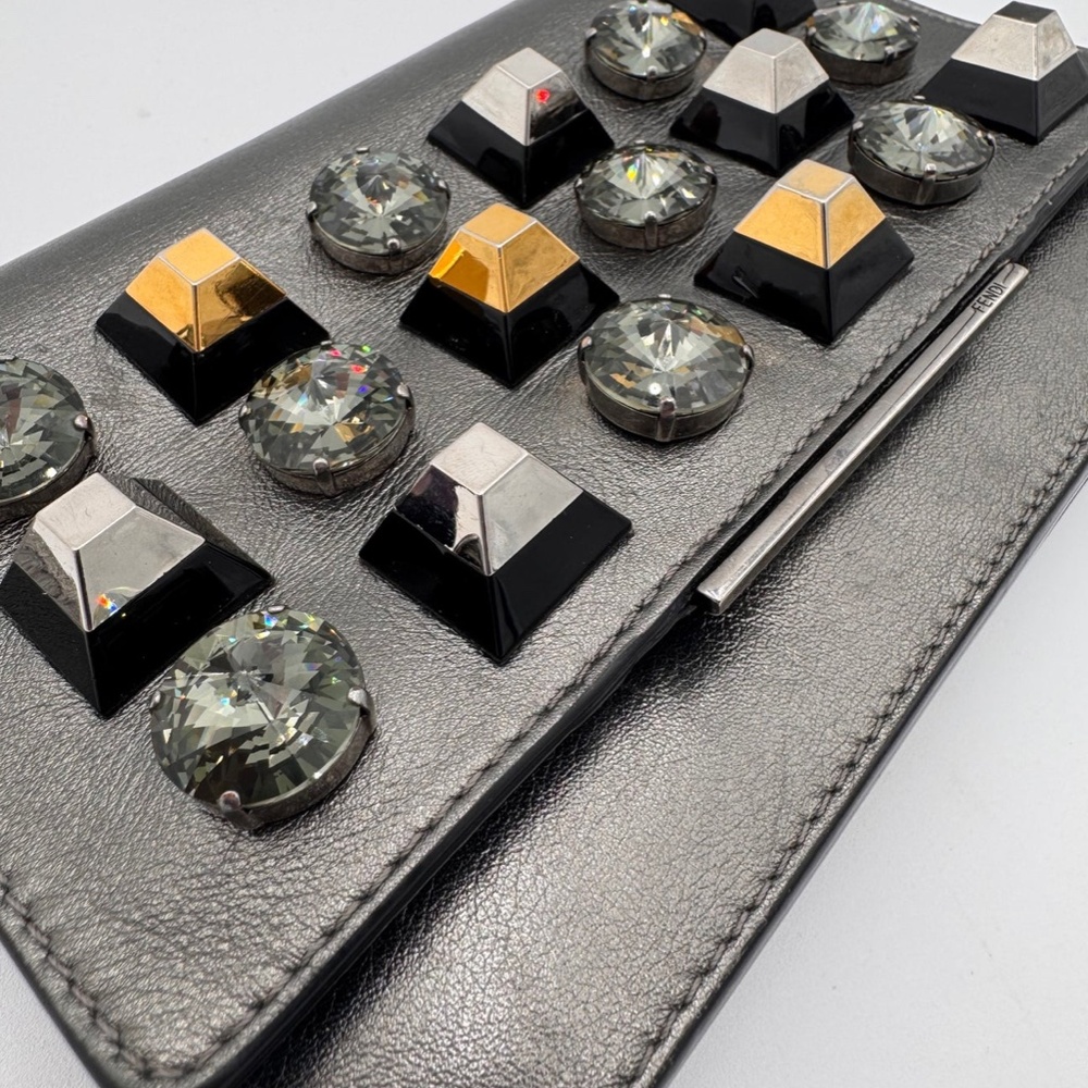 Fendi Dotcom Embellished Wallet On Chain - image 2